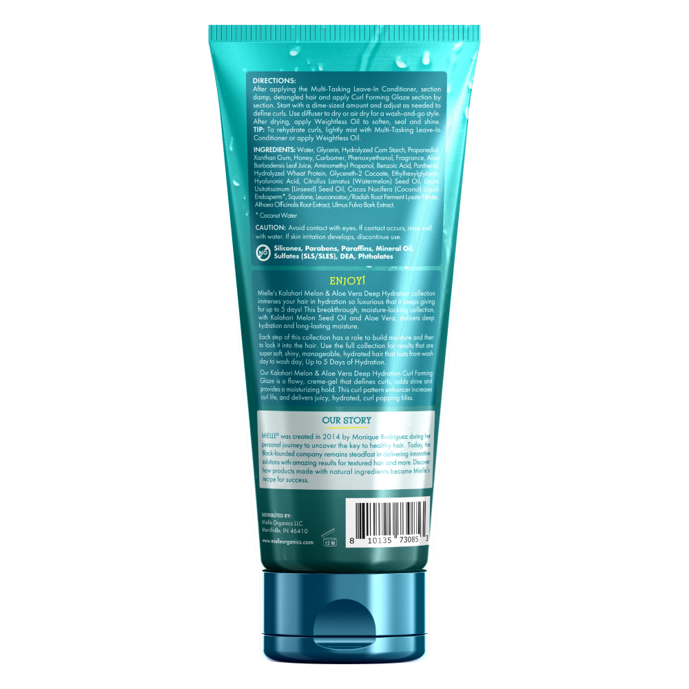Mielle Kalahari Melon & Aloe Vera Curl-Forming Glaze Gel 212g
