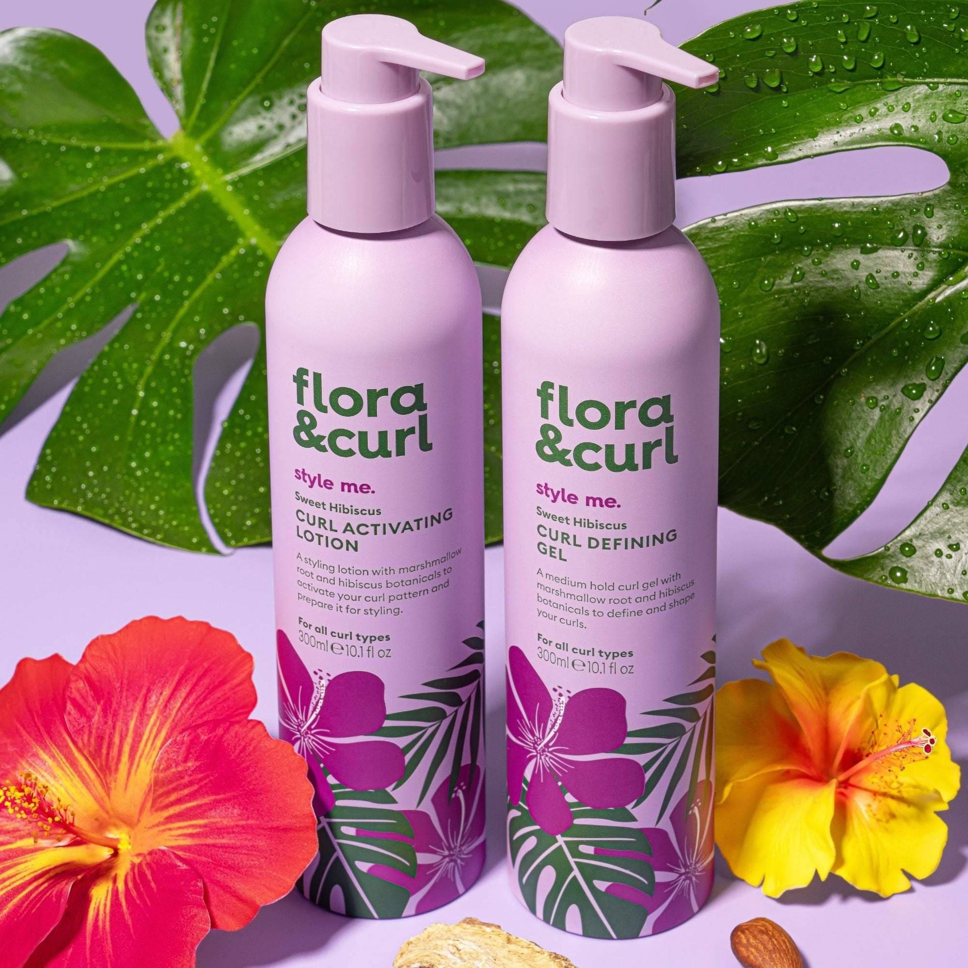 Flora & Curl Style Me Sweet Hibiscus Curl Defining Gel 300ml