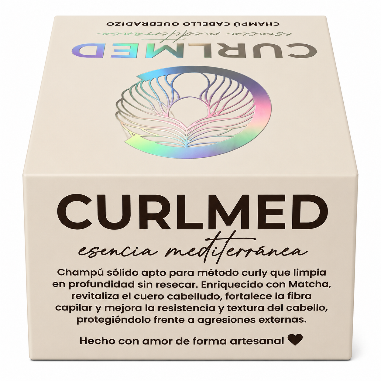 CurlMed Solid Shampoo Brittle Hair Matcha Tea 80g