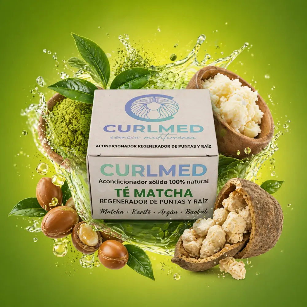 CurlMed Solid Shampoo Brittle Hair Matcha Tea 80g
