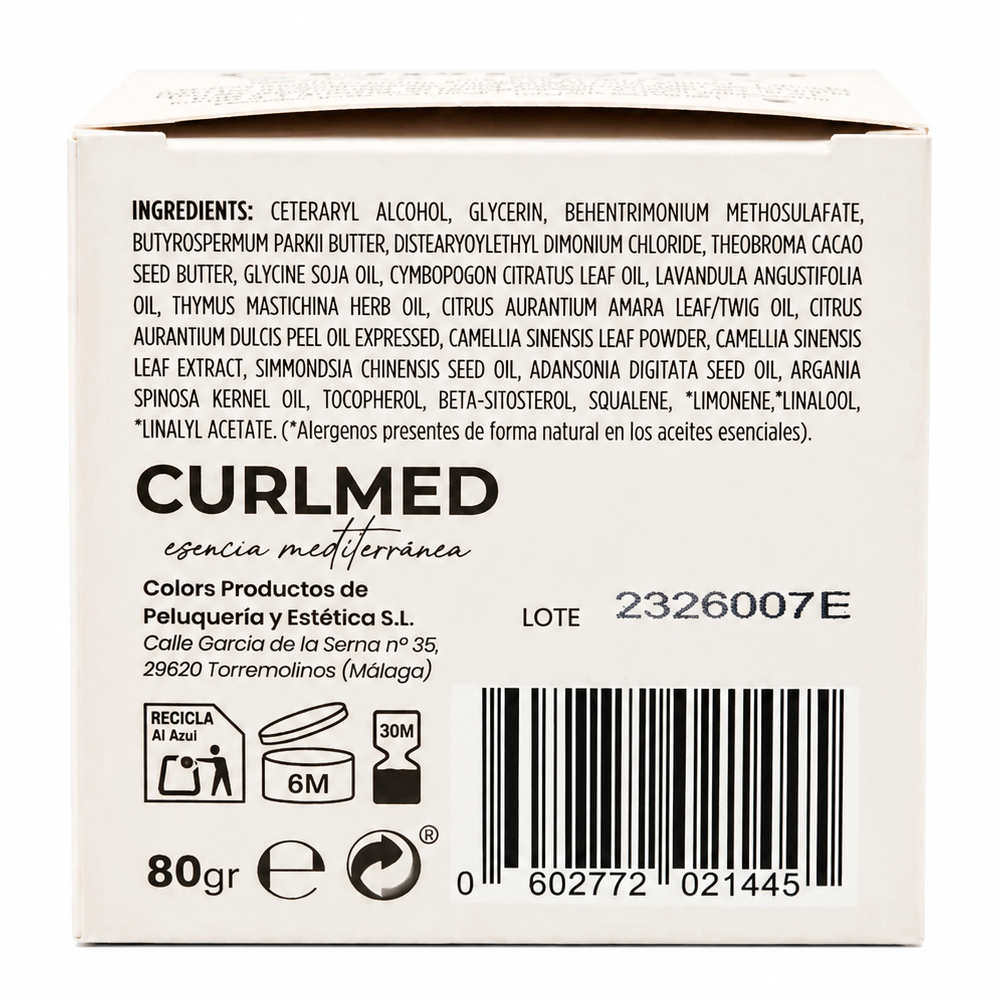 CurlMed Solid Conditioner Restorative Ends and Root Matcha Tea 80g