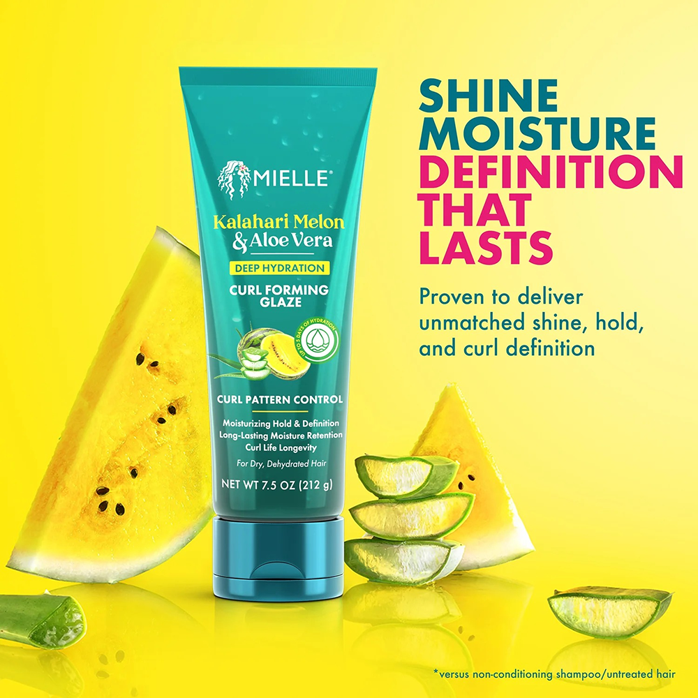 Mielle Kalahari Melon & Aloe Vera Curl-Forming Glaze Gel 212g