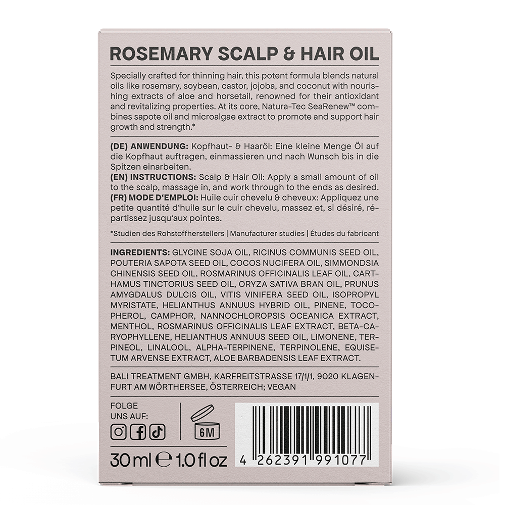 Bali Curls Rosemary Scalp & Hair Oil 30ml