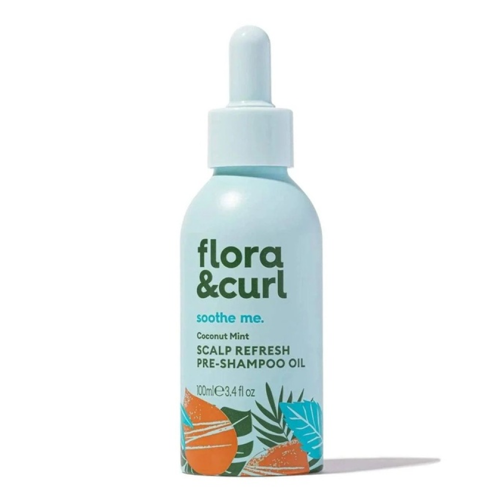 Flora & Curl Coconut Mint Scalp Refresh Pre & Post Shower Treatment Duo