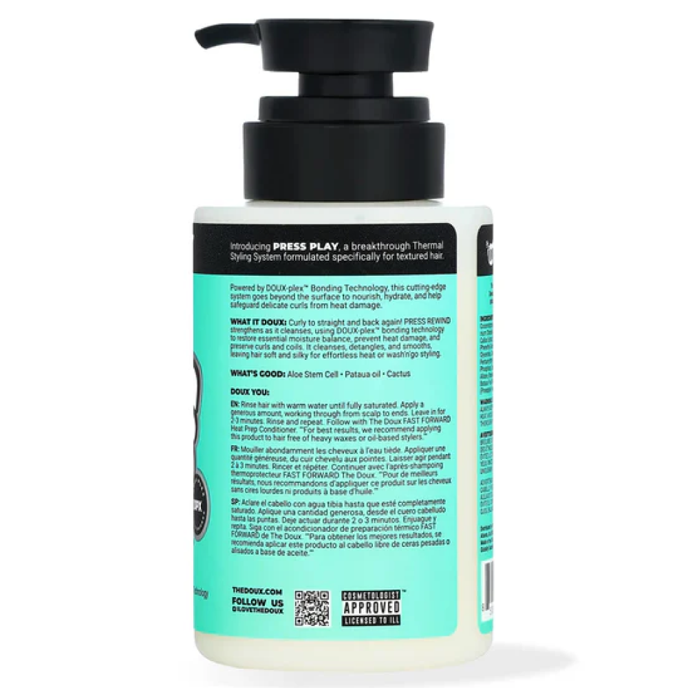 The Doux Press Play Rewind Curl Reversion Shampoo 236ml