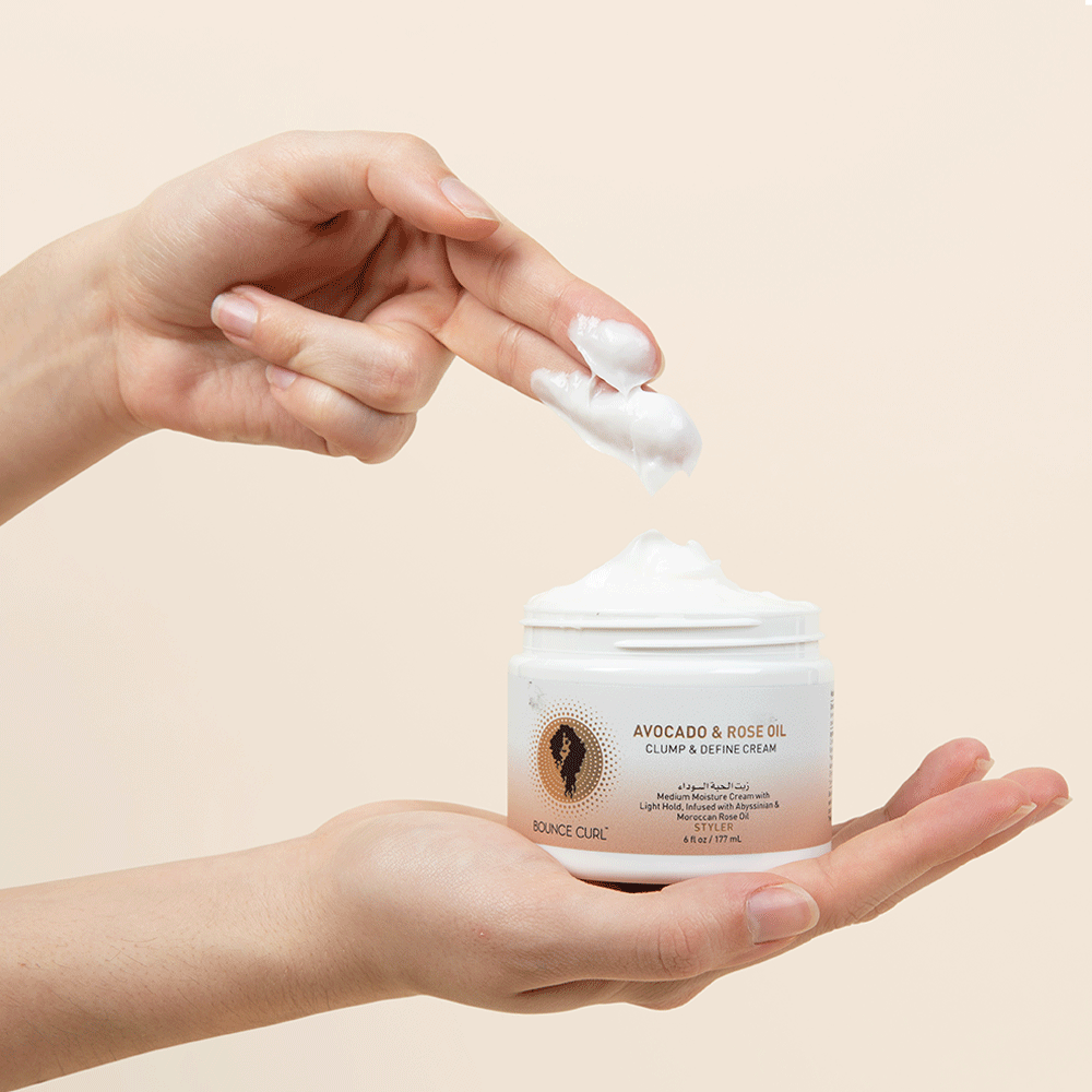 Bounce Curl Avocado & Rose Oil Clump and Define Cream