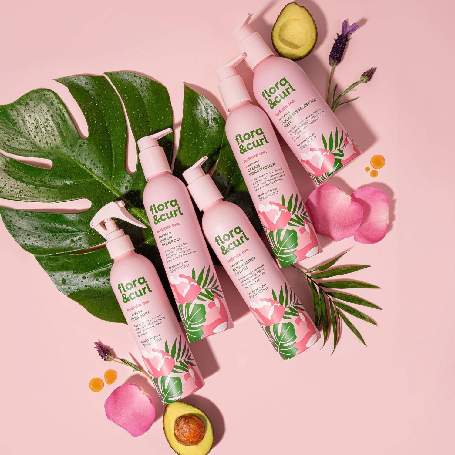 Flora &amp; Curl Hydrate Me Rose Water Curl Mist 250ml