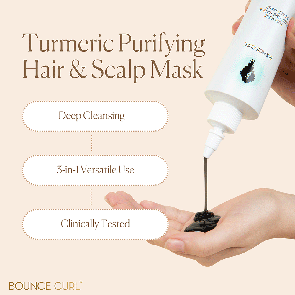 Bounce Curl Turmeric Purifying Hair &amp; Scalp Mask 237ml