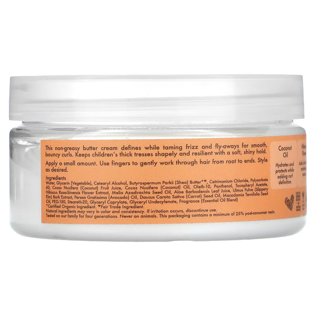 Shea Moisture Kids Coconut &amp; Hibiscus Curl Butter Cream 170g