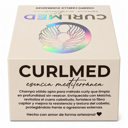 CurlMed Solid Shampoo Brittle Hair Matcha Tea 80g