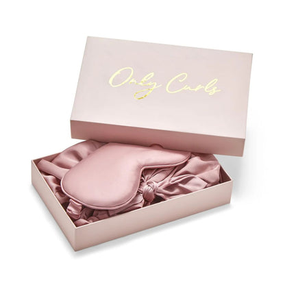 Only Curls Satina Lined Hair Turban &amp; Sleep Mask Set