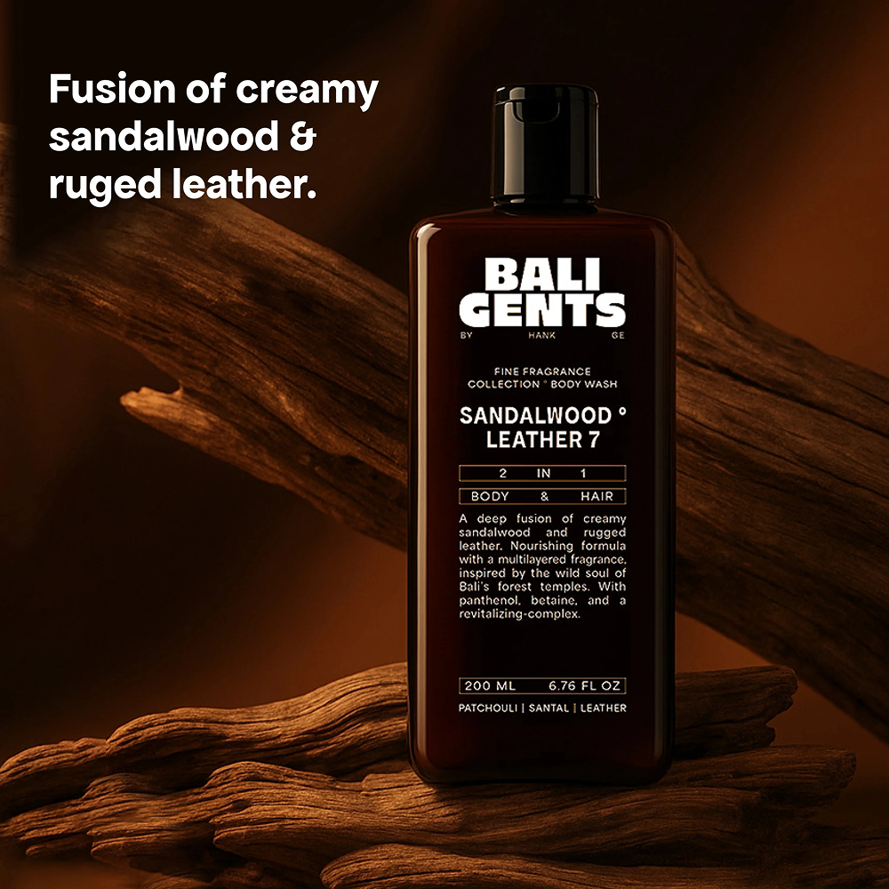 Bali Gents Bodywash Sandalwood Leather 7 200ml