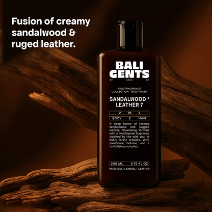 Bali Gents Bodywash Sandalwood Leather 7 200ml