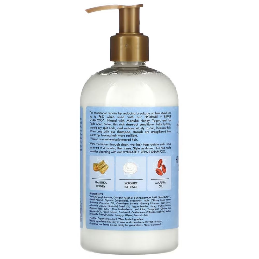 Shea Moisture Yogurt Hydrate &amp; Manuka Honey + Repair Conditioner 384ml