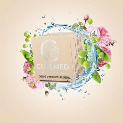 CurlMed Solid Shampoo + Mask Protein All Hair Types 70g