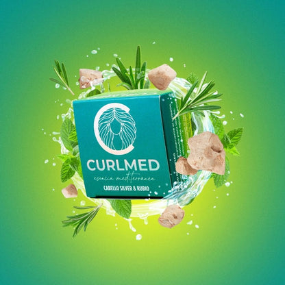 CurlMed Solid Shampoo for Silver and Blonde Hair 80g