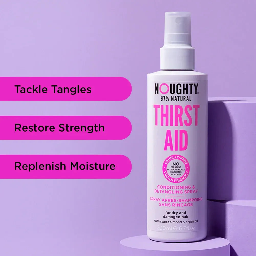 Noughty Conditioning &amp; Detangling Spray Thirst Aid 200ml