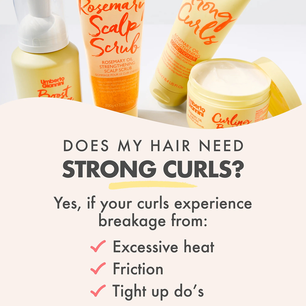 Umberto Giannini Strong Curls Rosemary Scalp Scrub 200ml