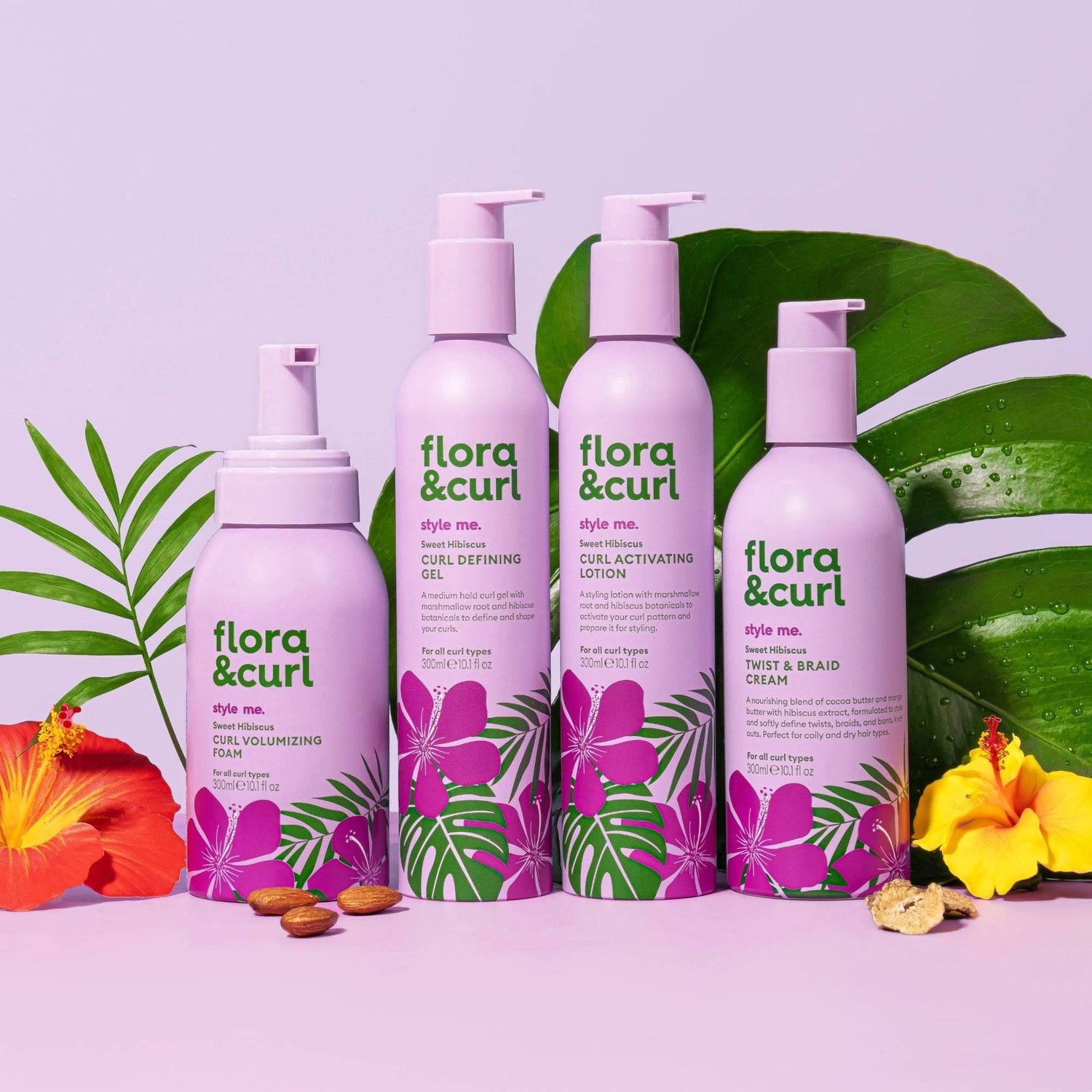 Flora &amp; Curl Style Me Sweet Hibiscus Twist &amp; Braid Cream 300ml