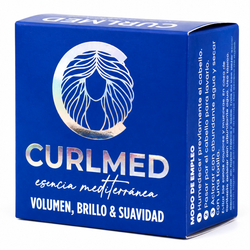 CurlMed Solid Shampoo for Volume, Shine, and Softness