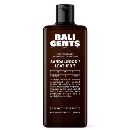 Bali Gents Bodywash Sandalwood Leather 7 200ml