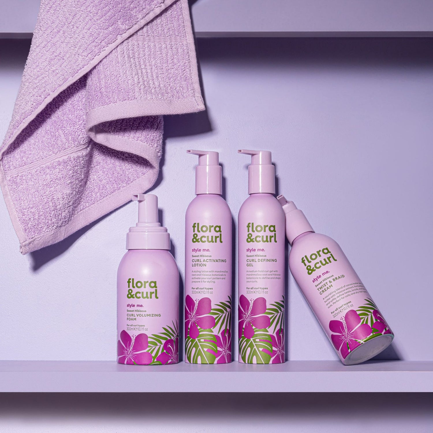 Flora &amp; Curl Style Me Sweet Hibiscus Curl Defining Gel 300ml