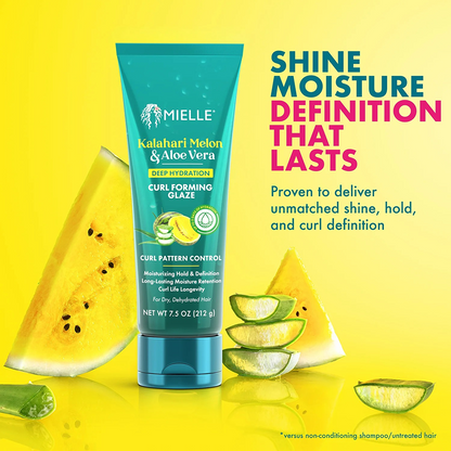 Mielle Kalahari Melon &amp; Aloe Vera Curl-Forming Glaze Gel 212g
