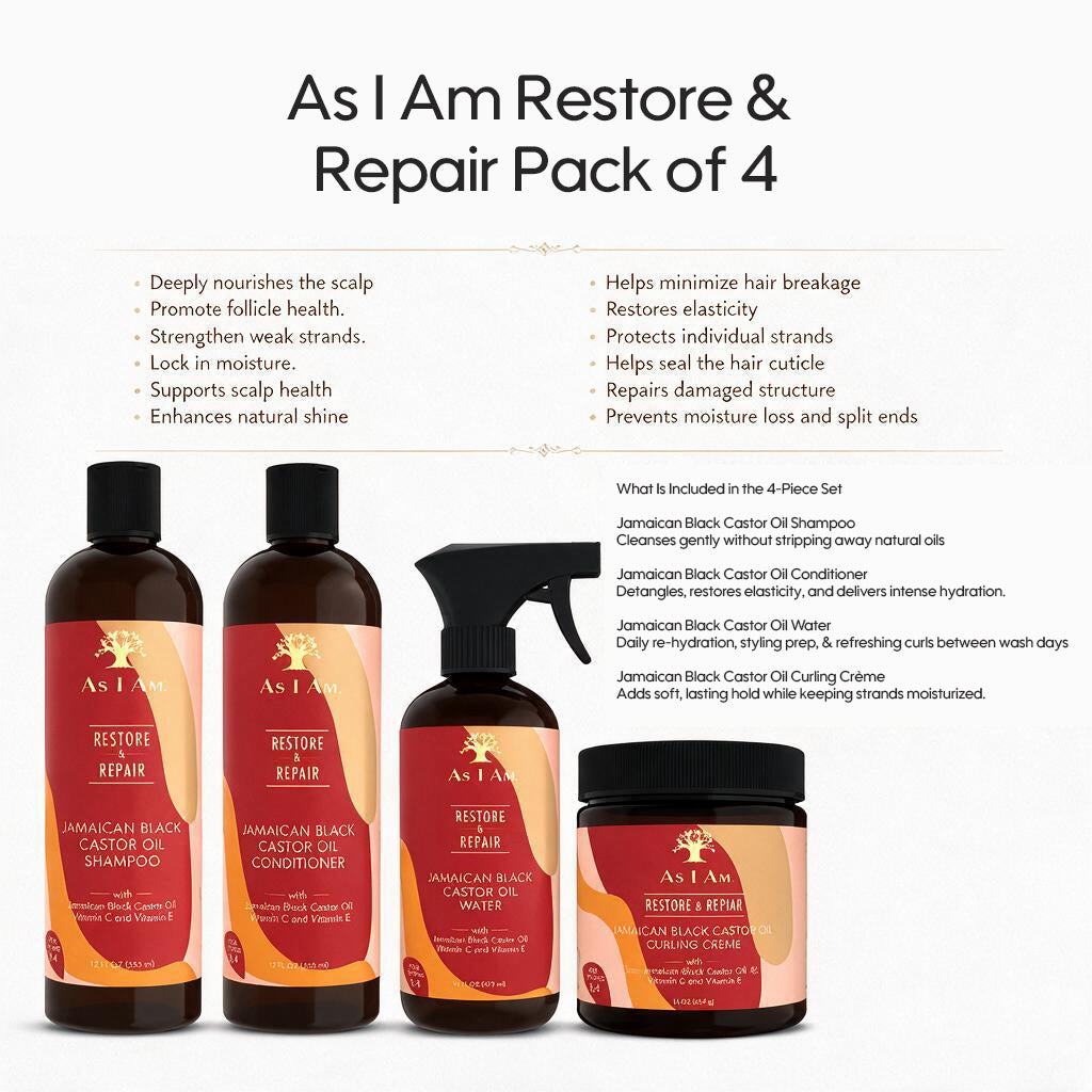 As I Am Restore &amp; Repair Pack of 4