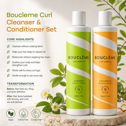 Bouclème Curl Cleanser &amp; Conditioner Set