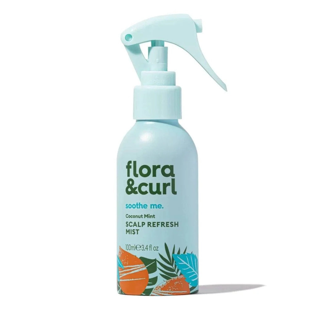 Flora &amp; Curl Coconut Mint Scalp Refresh Pre &amp; Post Shower Treatment Duo
