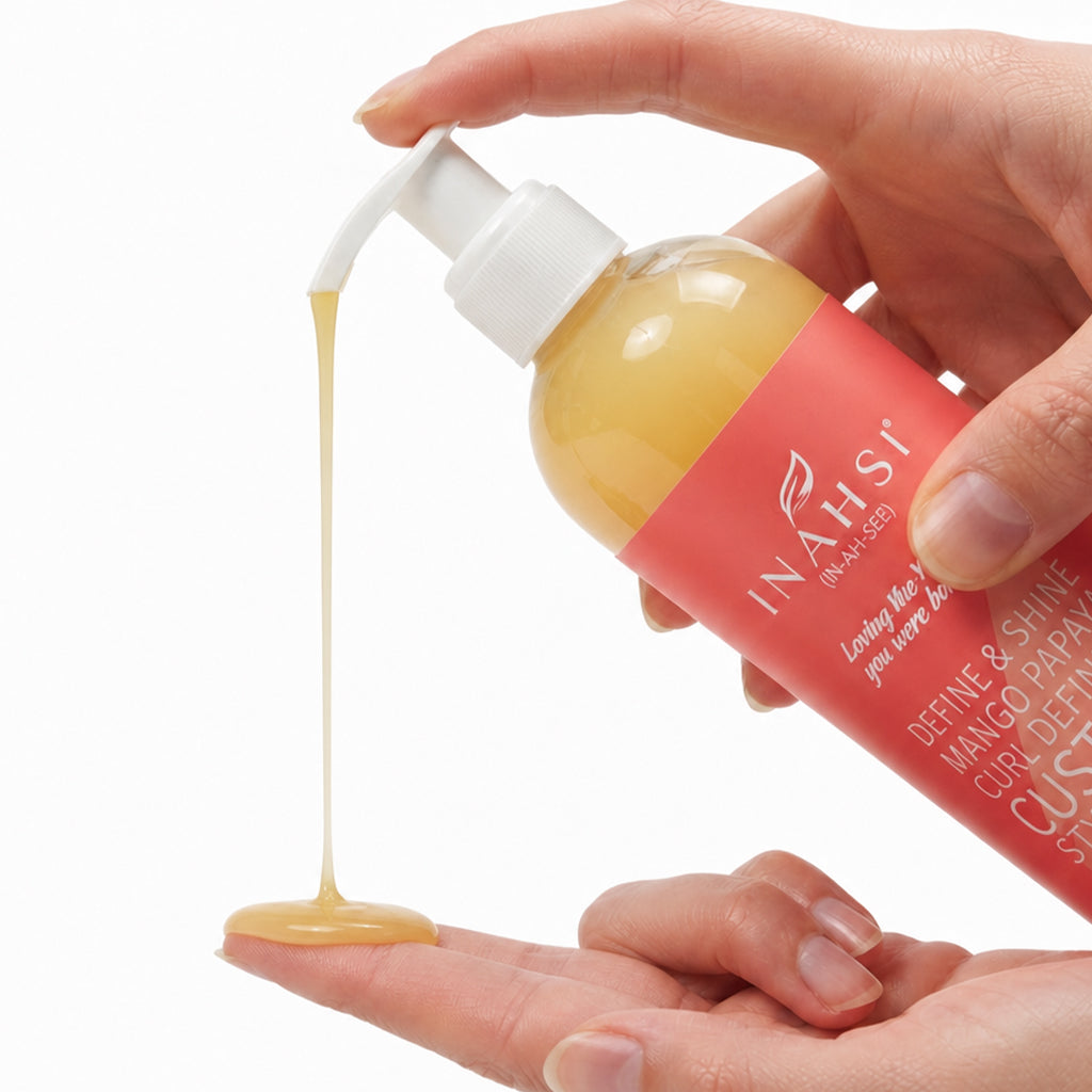 Inahsi Naturals Define &amp; Shine Mango Papaya Curl Defining Custard