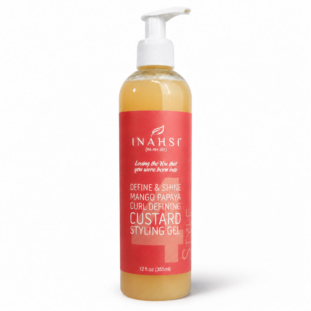 Inahsi Naturals Define &amp; Shine Mango Papaya Curl Defining Custard