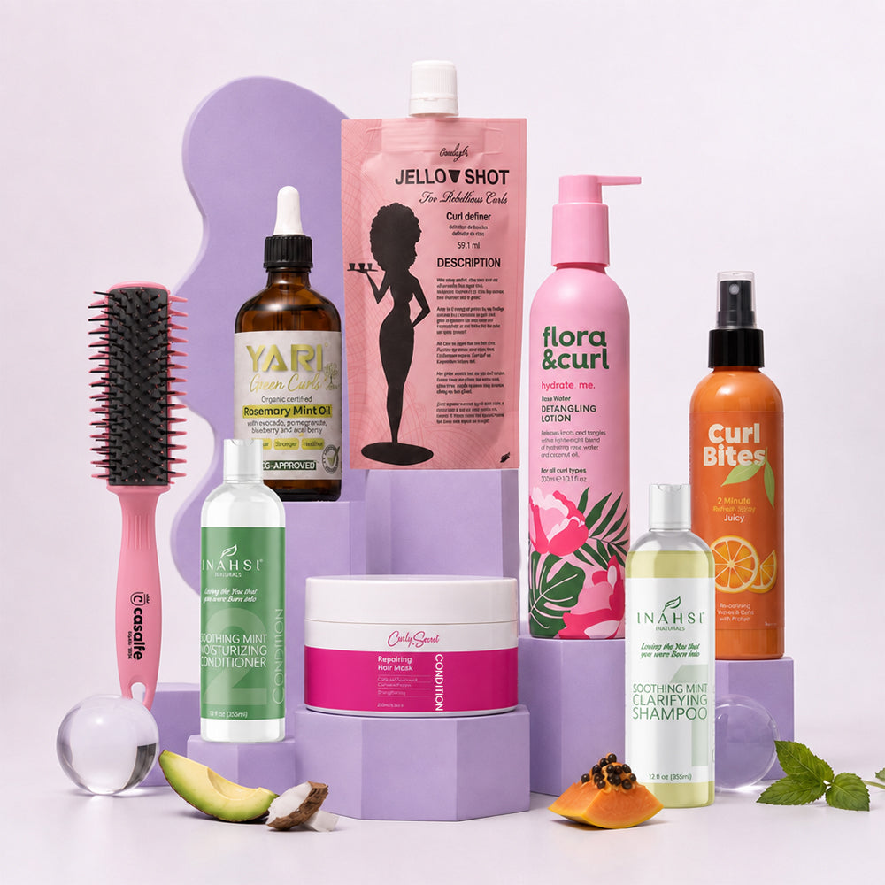 CurlyNest Professional/Pro Kit for Salon-Style Curl Care Essentials