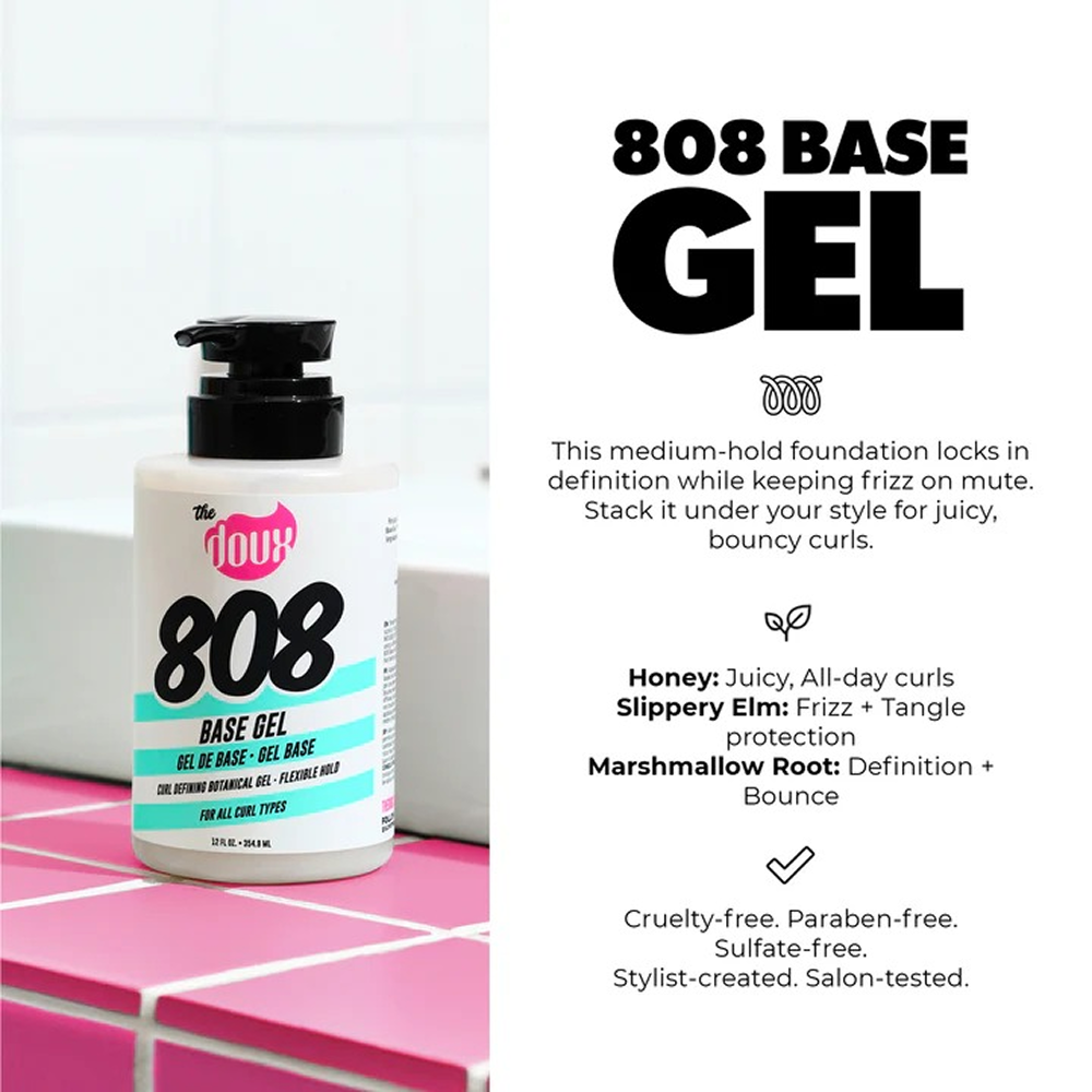 The Doux 808 Base Gel for Natural &amp; Curly Hair 354ml