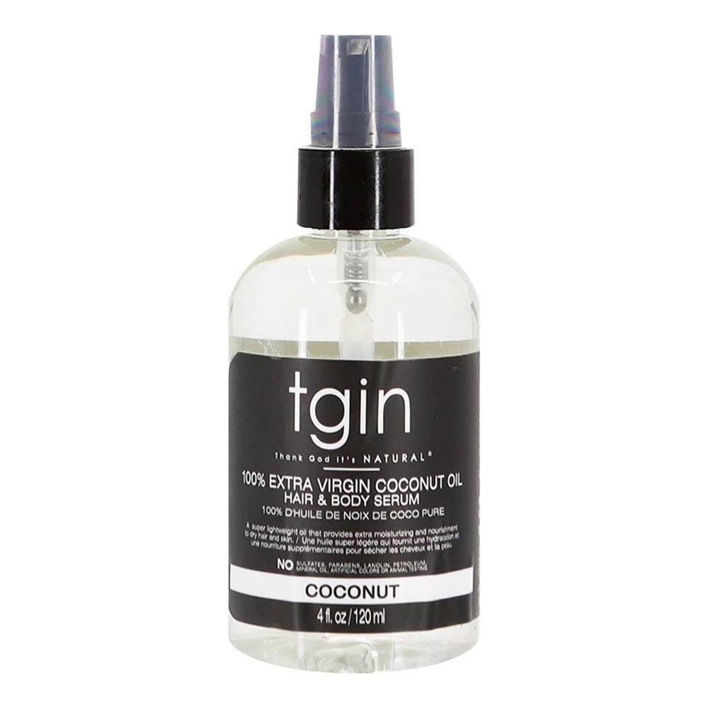Tgin 100% Extra Virgin Coconut Oil Hair and Body Serum 4oz