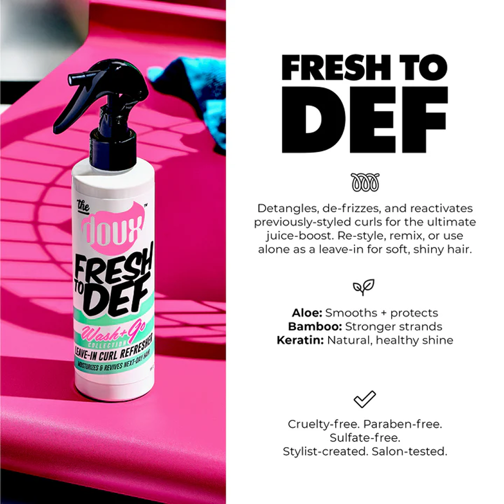 The Doux Fresh To Def Wash+Go Leave-in Curl Refresher 236ml