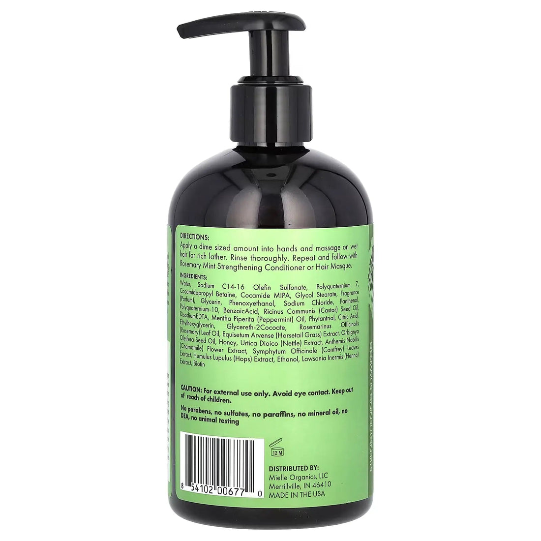 Mielle Rosemary Mint Strengthening Shampoo 355ml
