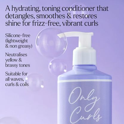 Only Curls Purple Curl Cleansing Duo - For Blonde and Silver Curls