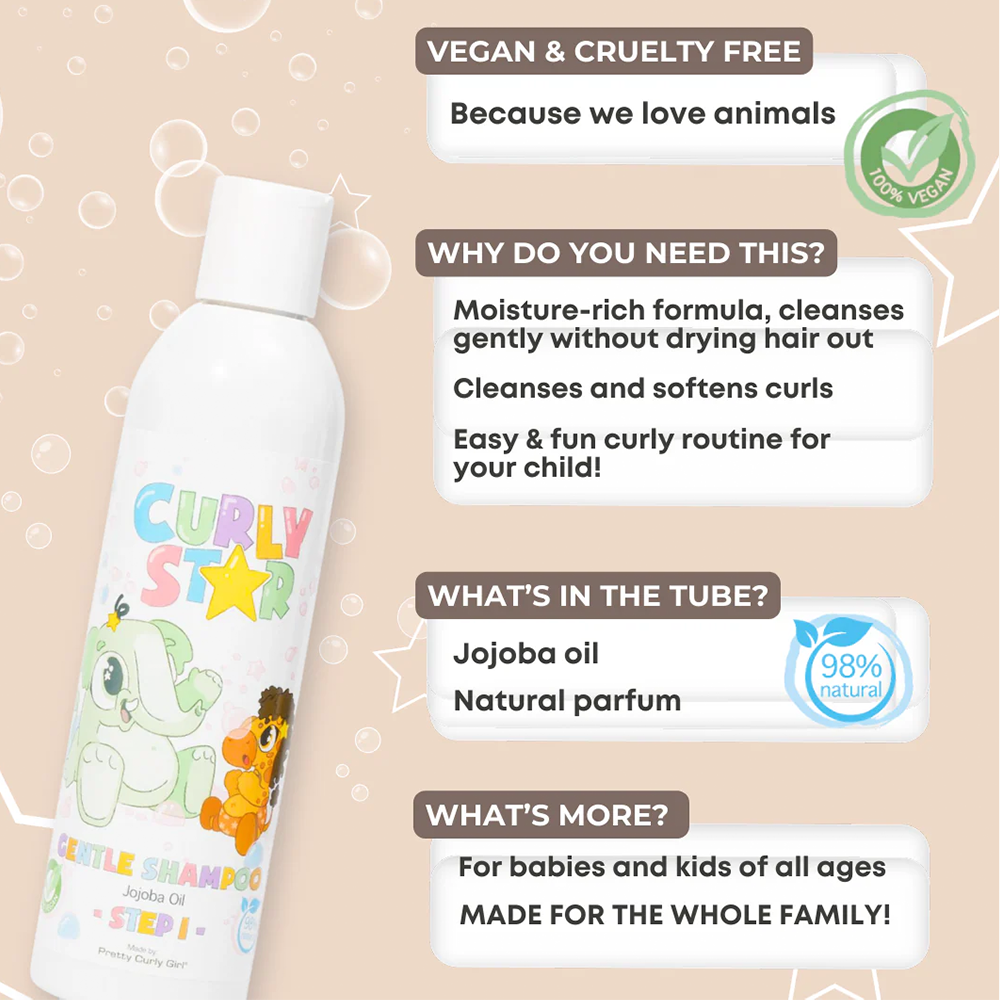 Pretty Curly Girl Curly Star - Gentle Shampoo 250ml