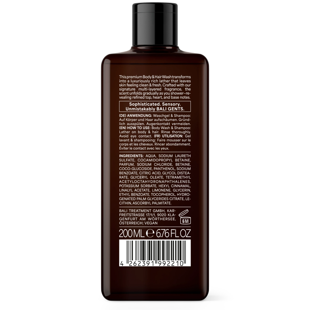 Bali Gents Bodywash Tonka Oud 77 200ml