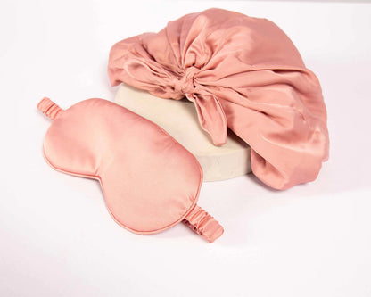 Only Curls Satina Lined Hair Turban &amp; Sleep Mask Set