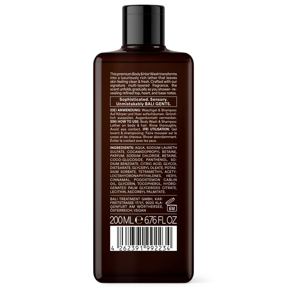 Bali Gents Bodywash Sandalwood Leather 7 200ml