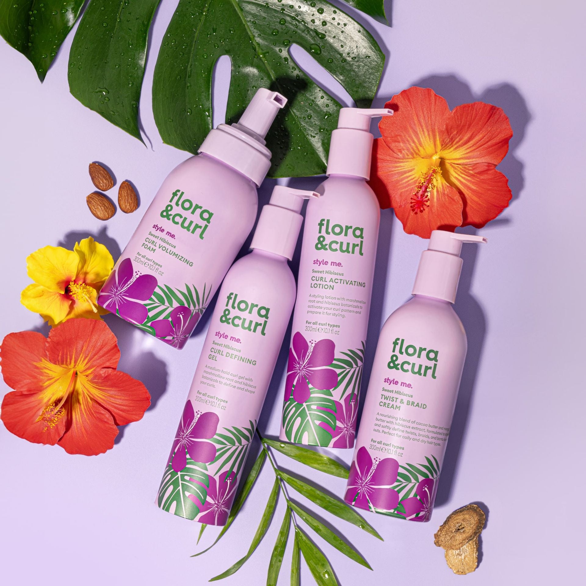 Flora &amp; Curl Style Me Sweet Hibiscus Curl Activating Lotion 300ml