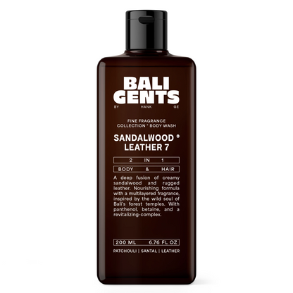 Bali Curls Gents Bodywash Sandalwood Leather 7 200ml