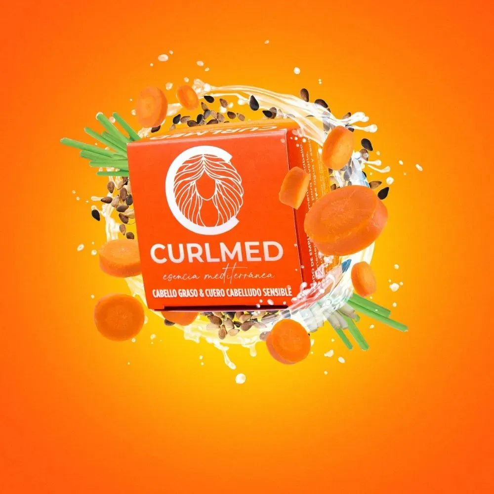 CurlMed Solid Shampoo for Oily Hair and Sensitive Scalp 80g